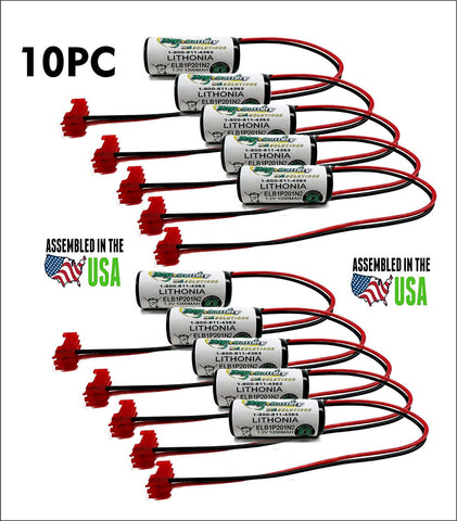 10pc Lithonia Emergency Lighting Battery for Model ELB1P201N, ELB1P201N2