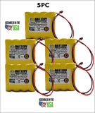 5PC GS-MELCOTEC KR1.0AA-4SP (CUSTOM-191) Battery Replacement