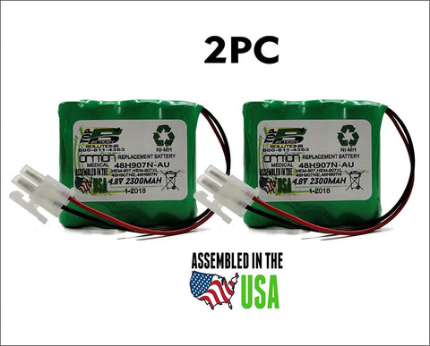 2PC REPLACEMENT BATTERY for ormon HEM-907 HEM-907XL 48H907NE 48H907N 48H907N-AU MGH00124