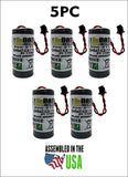 5pc Mitsubishi Q6BAT,CR17335SE-MC Battery 3.0V Lithium PLC