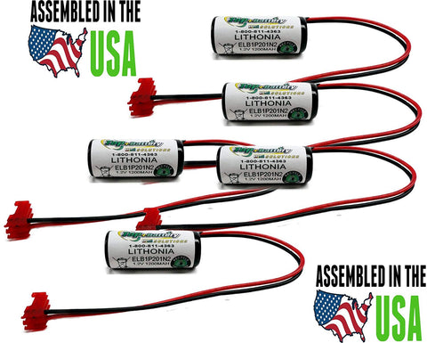 5pc Lithonia Emergency Lighting Battery for Model ELB1P201N, ELB1P201N2