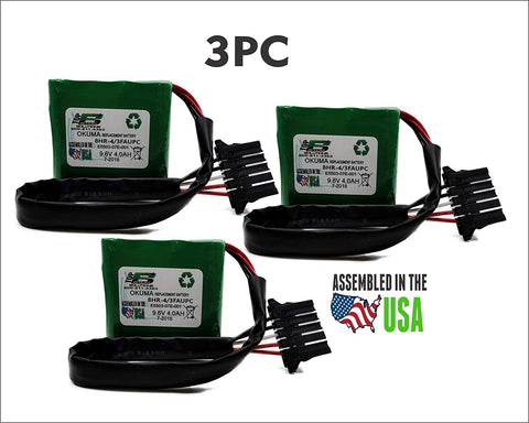 3PC 8HR-4/3FAU PC,8HR-4/3FAUPC, E5503-07E-001Okuma Battery replacement