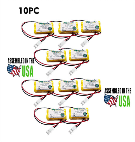 10PCS Dual-Lite 12-822,012-0822,12-822E Replacement Battery