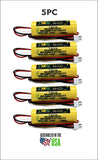 5PC TEIG 850.0069 Replacement Battery (CUSTOM-217) 1.2V 1500 Mah Nicad
