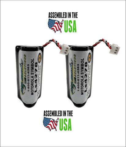 2PC Packs - Motorola Symbol 82-67705-01 Battery - Replacement for Motorola Symbol LS4278 Barcode Scanner Battery (1100mAh, 3.6V, NI-MH Extra Power) - Also Replaces Symbol LS4278, Symbol LS-4278