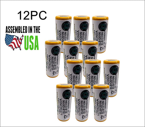 12PC Lithonia ELB1210N, ELB1201N REPLACEMENT Battery
