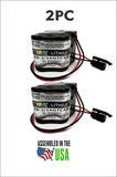 2PC Allen Bradley A06B-6114-K504, FANUC BR-2/3AGTC4A, PLC Battery BR-2/3A4F Replacement Battery