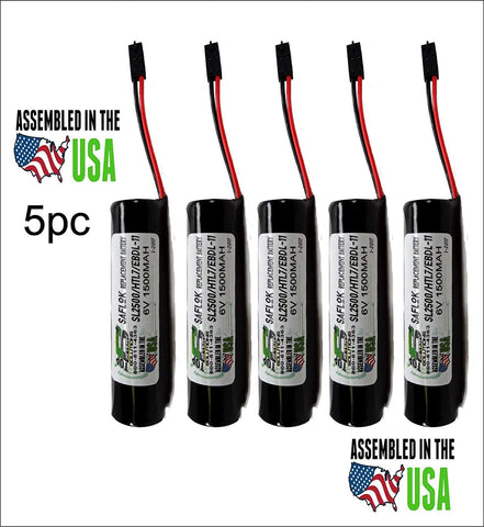 5pc Battery for Saflok SL2500 Replaces HTL7