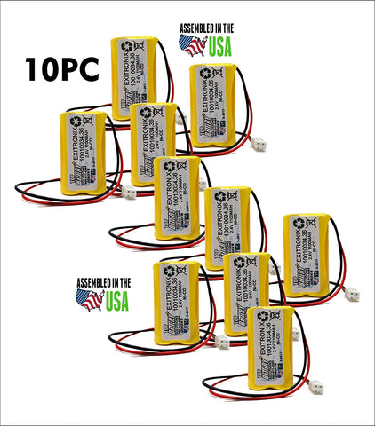 10PC Exitronix10010034, Exitronix10010036,Exell EBE-179,UNITECH 900AA MAH 2.4V REPLACEMENT BATTERY
