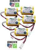 5PC Dual-Lite 0120894,12-894,Chloride 100-003-A133,Astralite 20-0001, 4.8-volt 4 AA Type Cells New Nickel Cadmium Battery