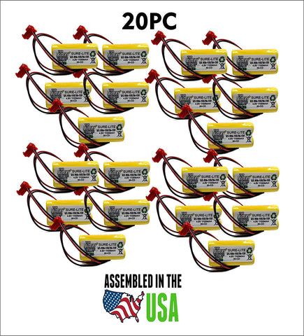 20PC Sure-Lites SL026155 Battery Replacement 4.8v 1.1Ah 26-155