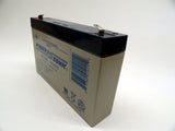 Power-Sonic PS-670, 6V 7Ah Sealed Lead Acid Battery (F1 Terminal)