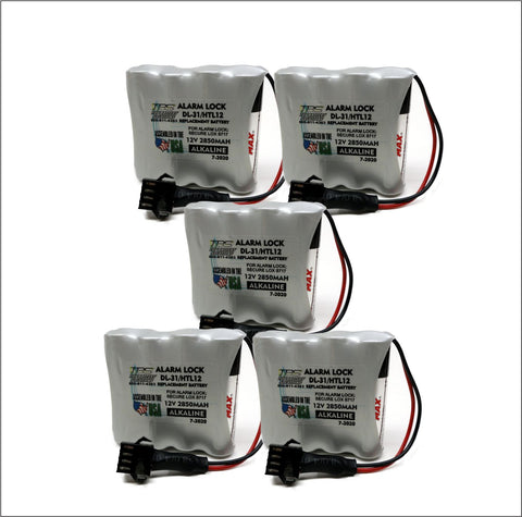 5pcs Door Lock Replacement Battery DL-31, HTL12